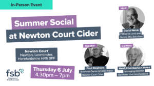 Fsb summer social at newton court cider 2