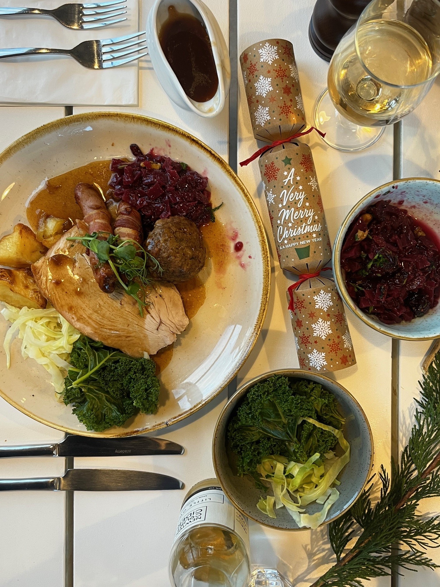 Turkey lunch and cracker